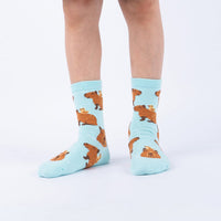 Sock it to Me "HappyBara" Junior Crew Socks 3-Pack