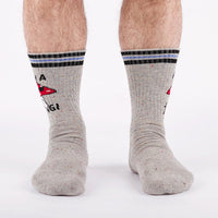 Sock it to Me "I'm a Fungi" Ribbed Crew Athletic Socks