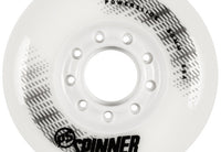 Powerslide Spinner Wheels 80mm 88a White Hub 4 Pack