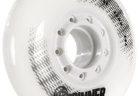 Powerslide Spinner Wheels 80mm 88a White Hub 4 Pack