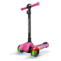 RD 3-Wheel Pink Scooter With Lightup Wheels