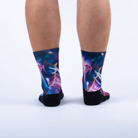 Sock it to Me "Laser Cats" Athletic Crew Socks