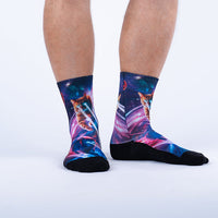 Sock it to Me "Laser Cats" Athletic Crew Socks