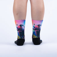 Sock it to Me "The Early Bear Catches the Fish" Athletic Crew Socks