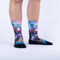 Sock it to Me "The Early Bear Catches the Fish" Athletic Crew Socks