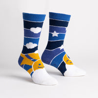 Sock it to Me "My Sun and Moon" Womens Crew No-Slip Socks