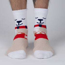 Sock it to Me "So Beary Cute" No-Slip Crew Socks