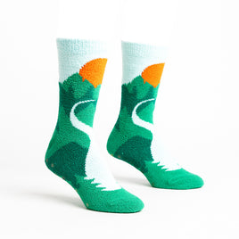 Sock it to Me "The Mountains Are Calling" No-Slip Crew Socks