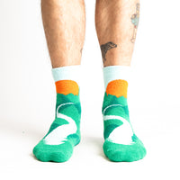 Sock it to Me "The Mountains Are Calling" No-Slip Crew Socks