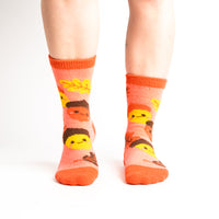 Sock it to Me "Acorn-ey" No-Slip Crew Socks