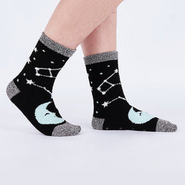 Sock it to Me "Once in a Blue Moon" No-Slip Crew Socks