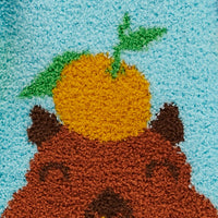 Sock it to Me "Yuzu Cute, Capybara!" No-Slip Crew Socks
