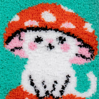 Sock it to Me "Meowshrooms" No-Slip Crew Socks