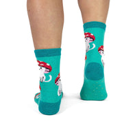 Sock it to Me "Meowshrooms" No-Slip Crew Socks