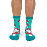 Sock it to Me "Meowshrooms" No-Slip Crew Socks