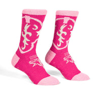 Sock it to Me "Boot Scootin'" No-Slip Crew Socks
