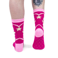 Sock it to Me "Boot Scootin'" No-Slip Crew Socks