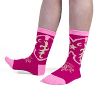 Sock it to Me "Boot Scootin'" No-Slip Crew Socks