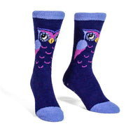 Sock it to Me "Owl Be There For You" No-Slip Crew Socks