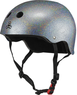 Triple 8 THE Certified Helmet SS Silver Glitter