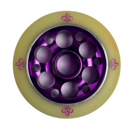 Yak Wheels Fleur 100mm 88a White and Purple