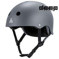 Triple 8 Deep Cover Helmet Grey Matte