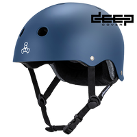 Triple 8 Deep Cover Helmet Navy Matte