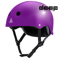 Triple 8 Deep Cover Helmet Purple Glossy