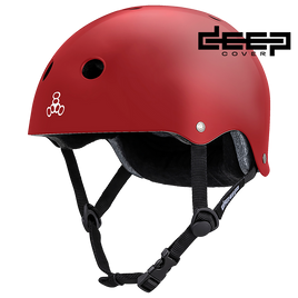 Triple 8 Deep Cover Helmet Red Glossy