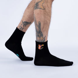Sock it to Me "Space Cats" Quarter Crew Socks