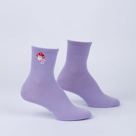 Sock it to Me "So Mush Shroom in My Heart" Quarter Crew Socks