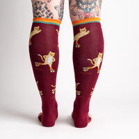 Sock it to Me "Roller Cats" Knee High Socks