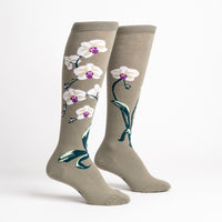 Sock it to Me "Orchids" Knee High Socks