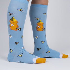 Sock it to Me "Honey, Bee Yourself" Knee High Socks