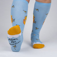 Sock it to Me "Honey, Bee Yourself" Knee High Socks