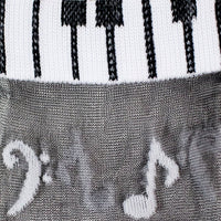 Sock it to Me "Music is my Forte" Sheer Crew Socks