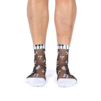 Sock it to Me "Music is my Forte" Sheer Crew Socks