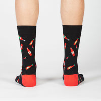 Sock it to Me "Hot Sauce" Mens Crew Socks