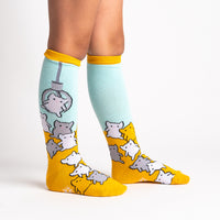 Sock it to Me "Cat Claw" Junior Knee High Socks