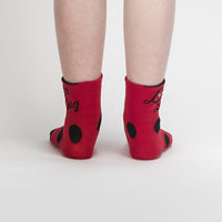 Sock it to Me Love Bug Youth Turn Cuff Crew Socks