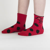 Sock it to Me "Love Bug" Junior Turn Cuff Crew Socks