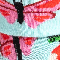 Sock it to Me "Out Pops a Butterfly" Junior Turn Cuff Crew Socks