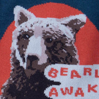 Sock it to Me "Bearly Awake" Mens Crew Socks