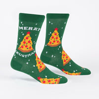 Sock it to Me "Merry Crustmas" Mens Crew Socks