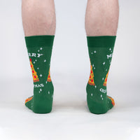 Sock it to Me "Merry Crustmas" Mens Crew Socks