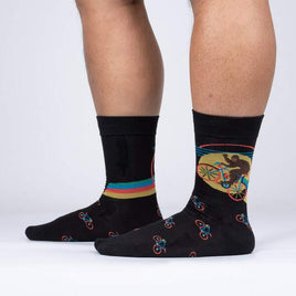 Sock it to Me Bike-Squatch Mens Crew Socks