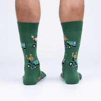 Sock it to Me "My Other Car is a Lawnmower" Mens Crew Socks