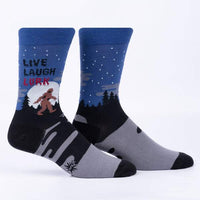 Sock it to Me "Live, Laugh, Lurk" Mens Crew Socks