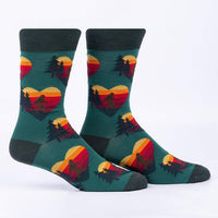 Sock it to Me "Bigfoot, Big Heart" Mens Crew Socks