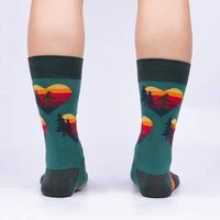 Sock it to Me "Bigfoot, Big Heart" Mens Crew Socks